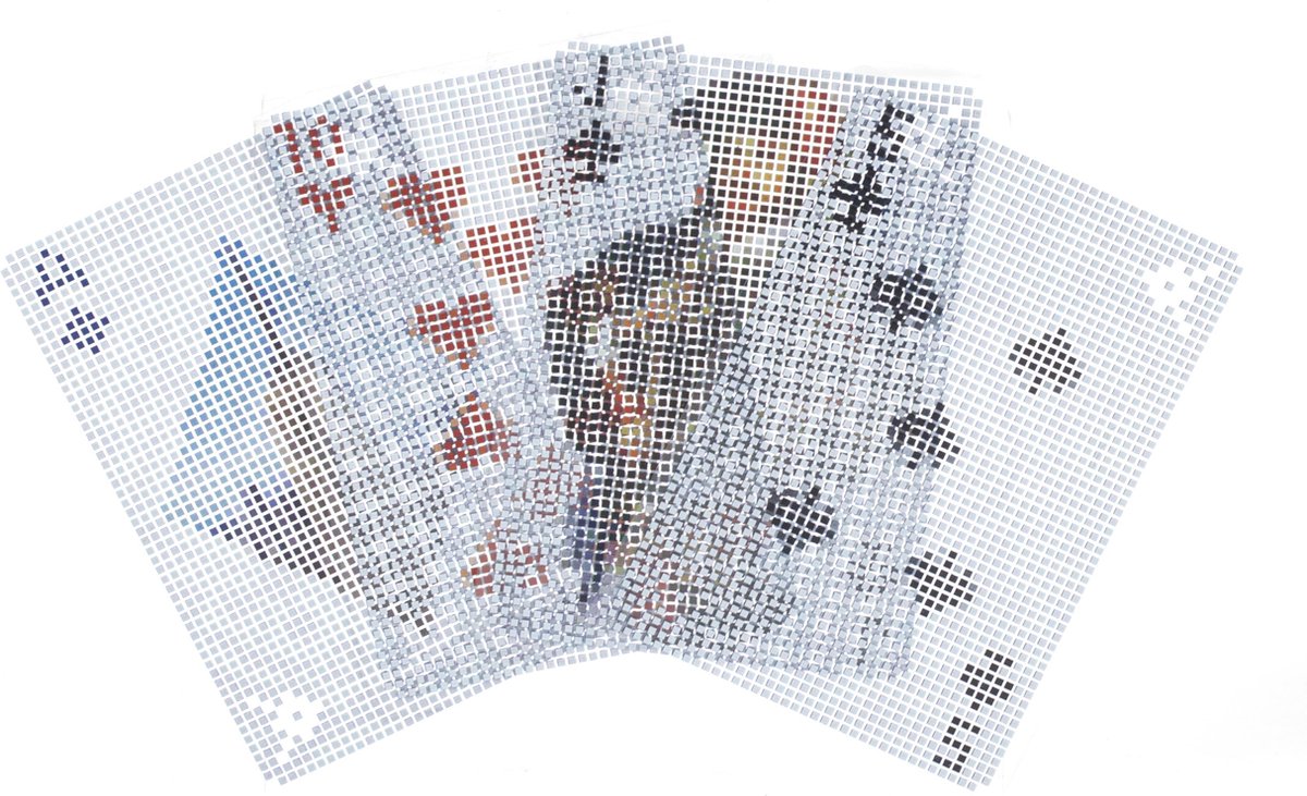 Kikkerland Speelkaarten Pixel 9 X 6,5 Cm Pvc 53-delig