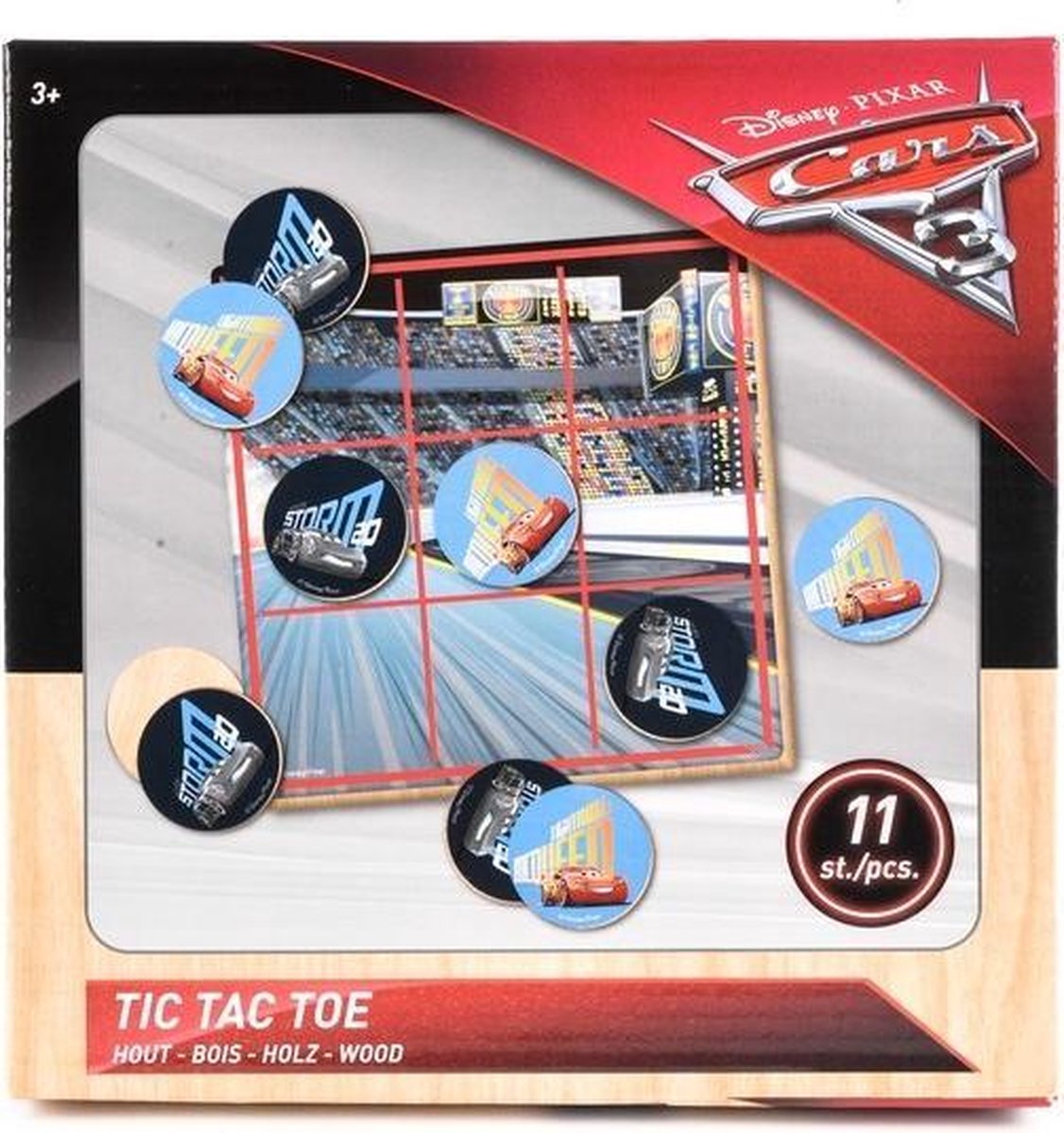 Disney Cars Tictactoe Hout