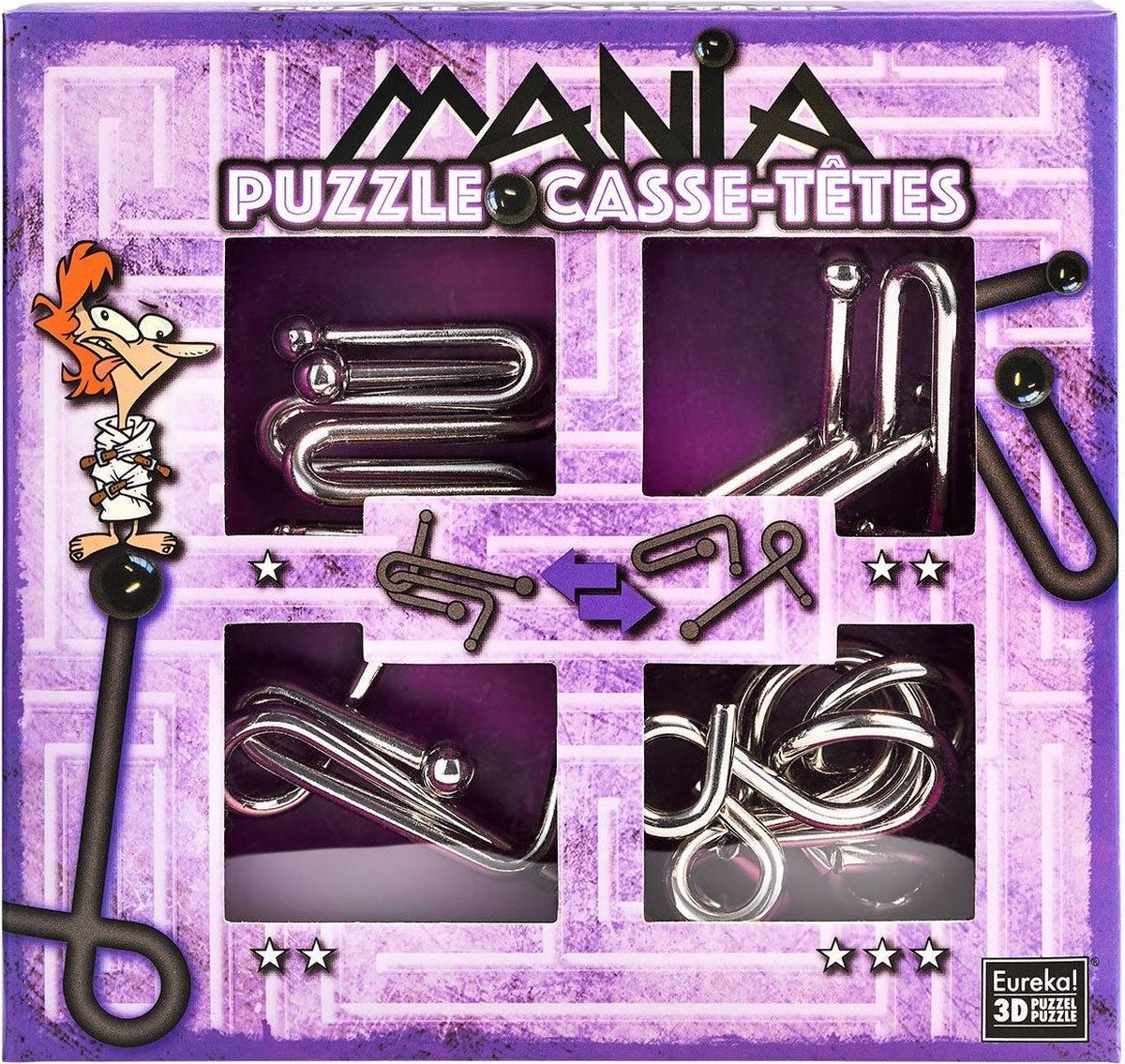 Eureka Planet Happy Puzzelspel Puzzle Mania Casse-têtes Purple