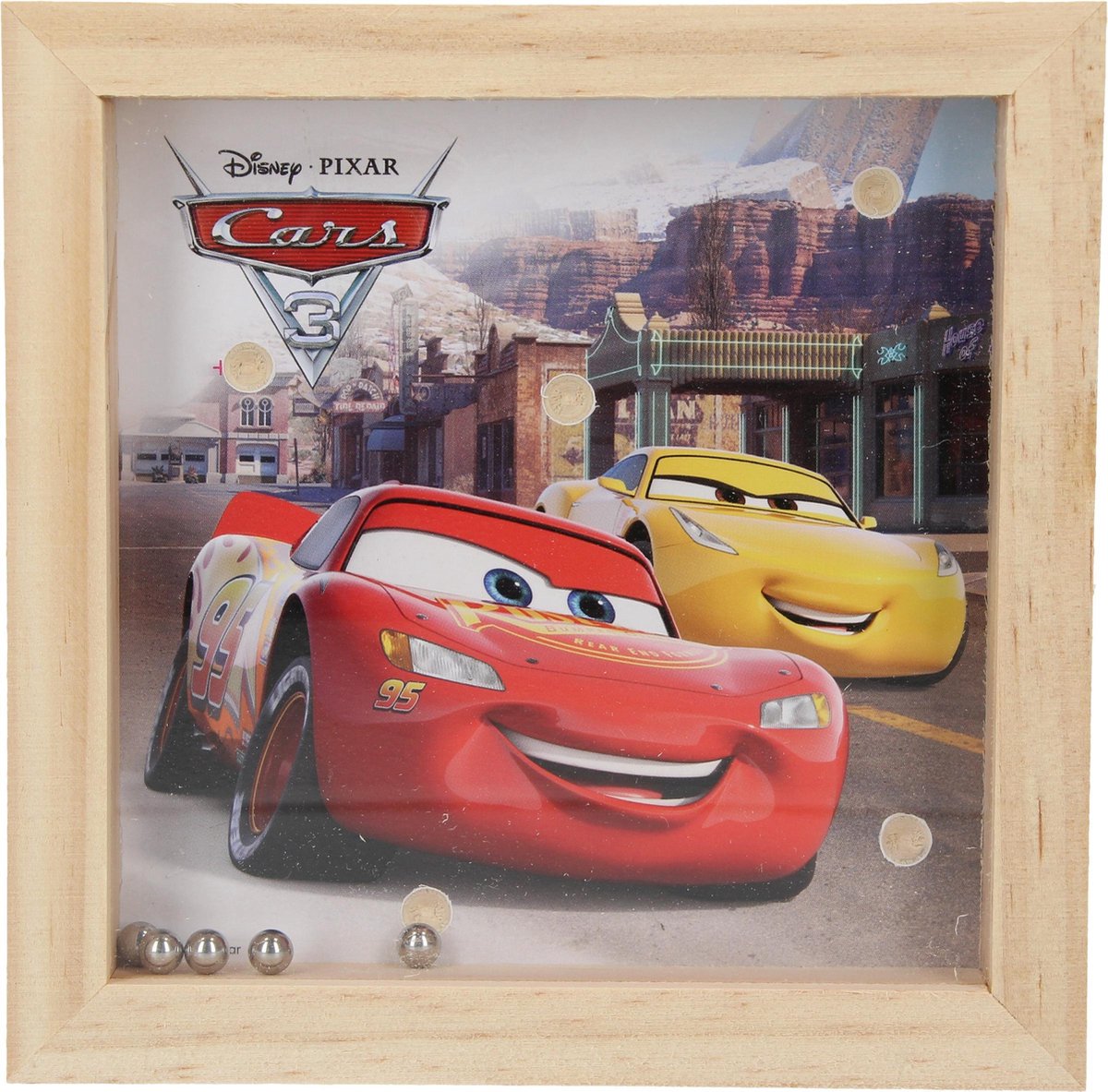 Disney Cars Houten Geduldsspel Met 5 Balletjes