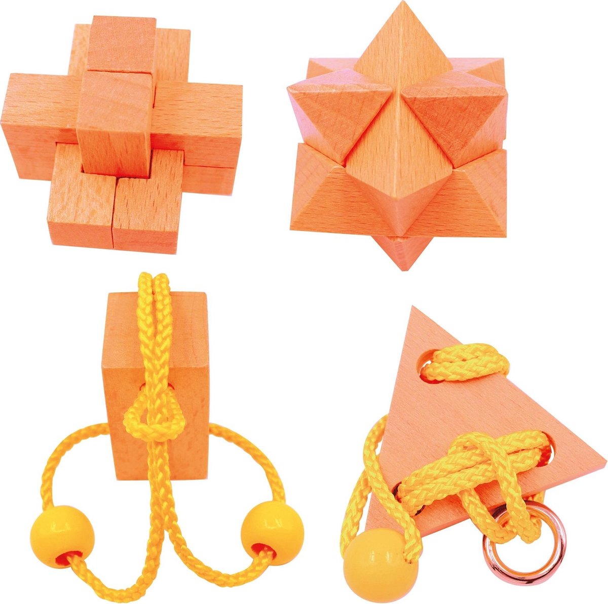 Eureka 3d Puzzle Breinbrekerset Expert Wooden 4-delig Geel