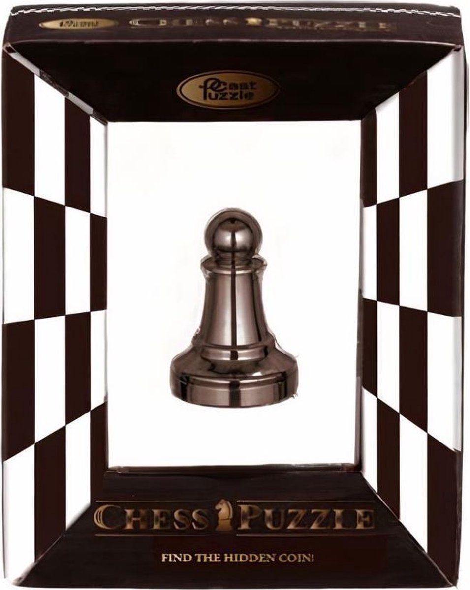 Huzzle Cast Chess Puzzle - Pawn - Black Color