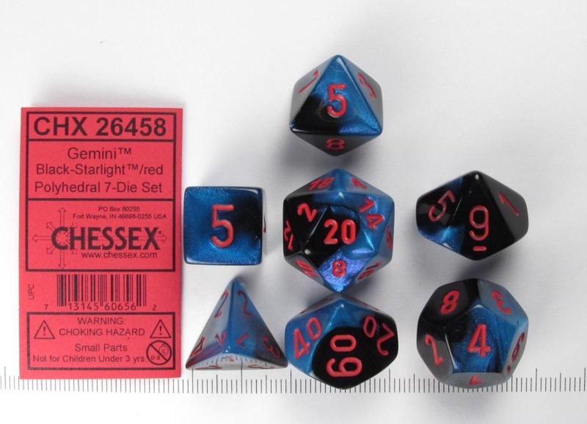 Gemini Black-Starlight/Red Polydice (7)