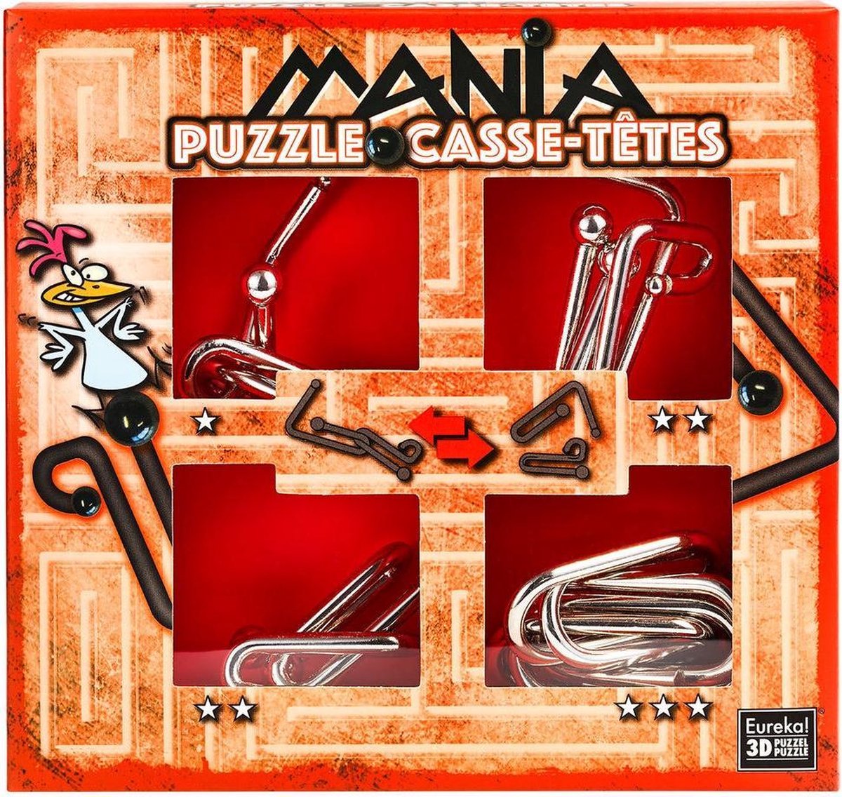 Eureka Planet Happy Puzzelspel Puzzle Mania Casse-têtes Red