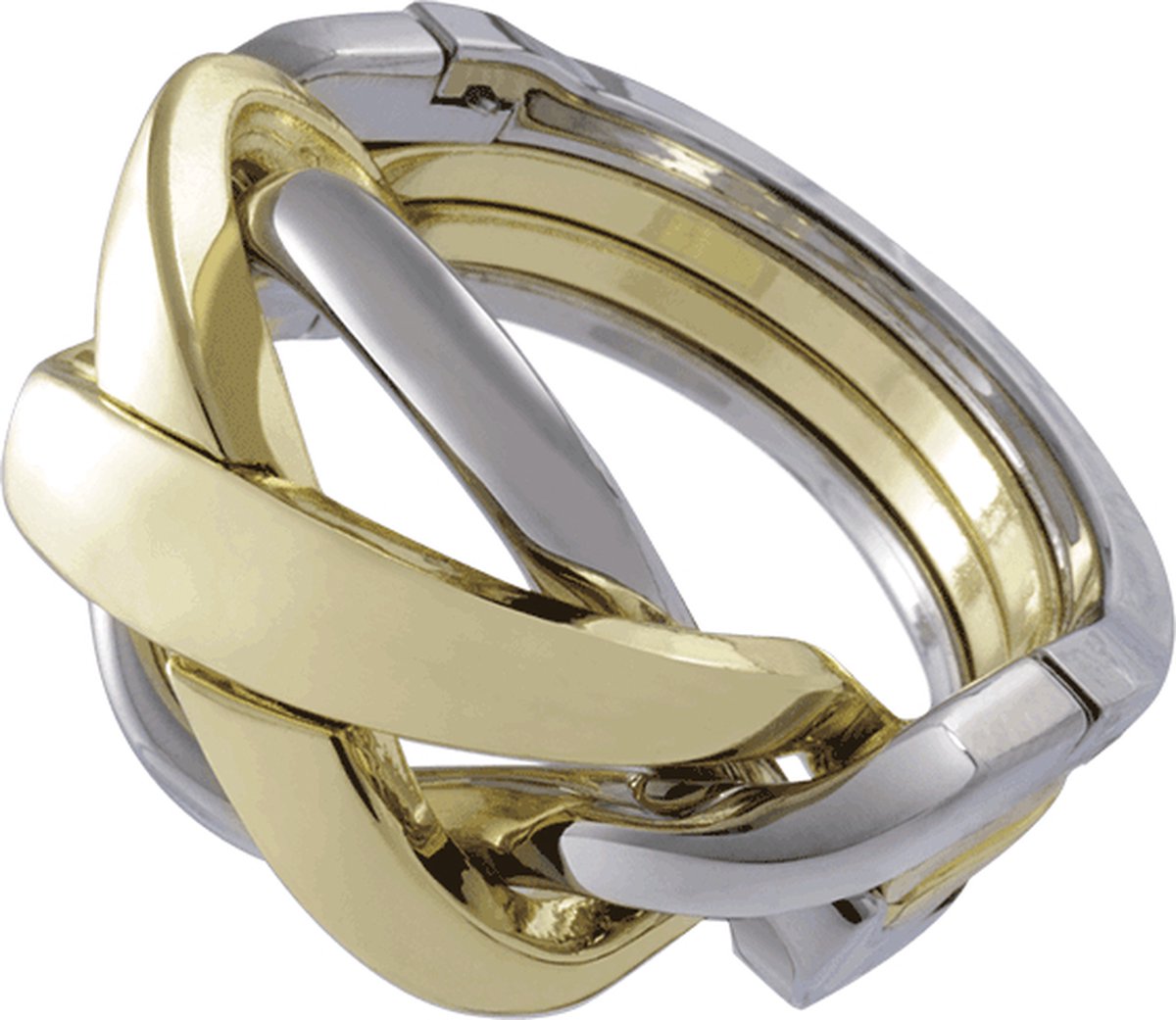 Huzzle Breinbeker Cast Ring Zilver/goud