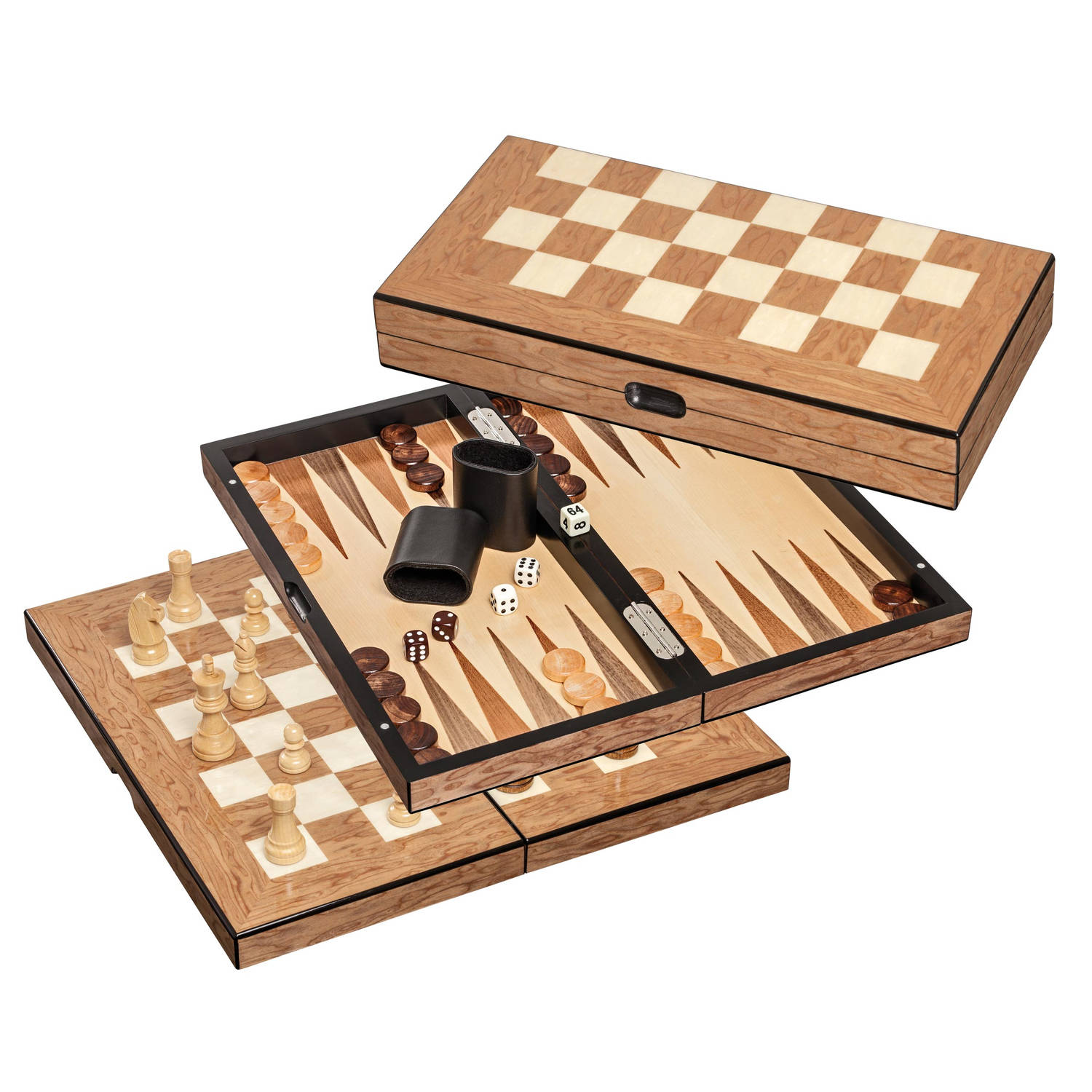 Schaak/Dam/Backgammon Kassette Veld 40 mm