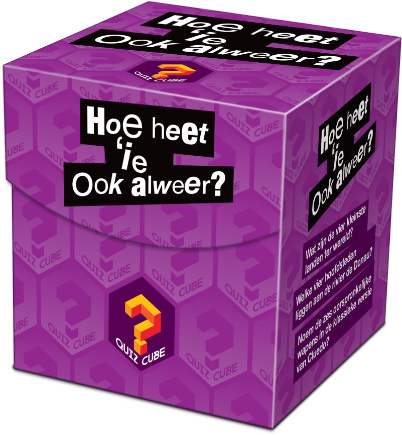 Quiz Cube - Hoe Heet 'ie Ook Alweer?