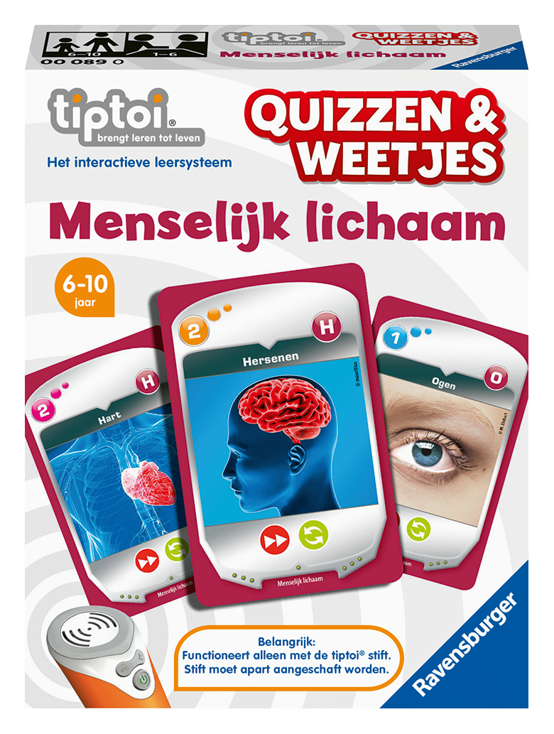 Tiptoi Quizzen & weetjes - Menselijk Lichaam