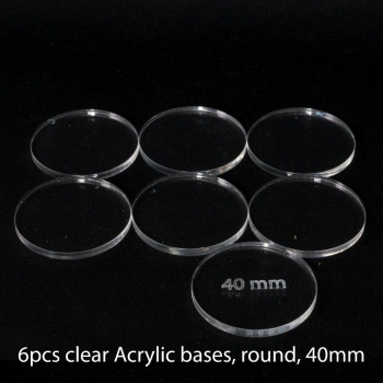 Acrylic Base: Round 40mm (6 Pcs)