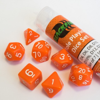 Dobbelstenen Orange Polydice (7 stuks)