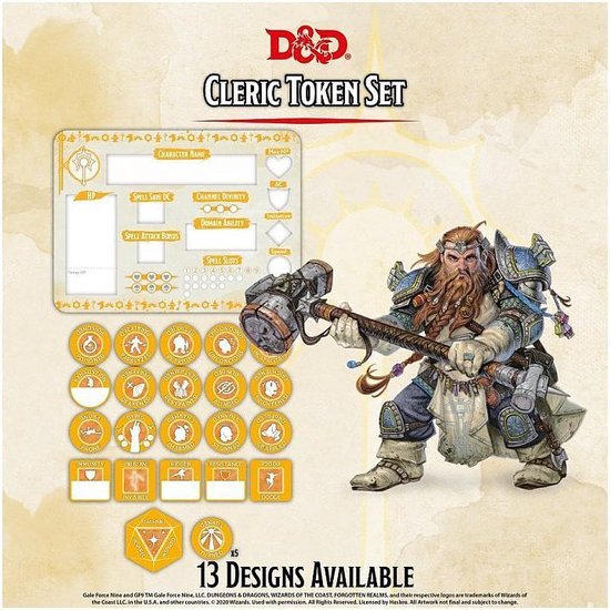 Dungeons & Dragons: Cleric Token Set