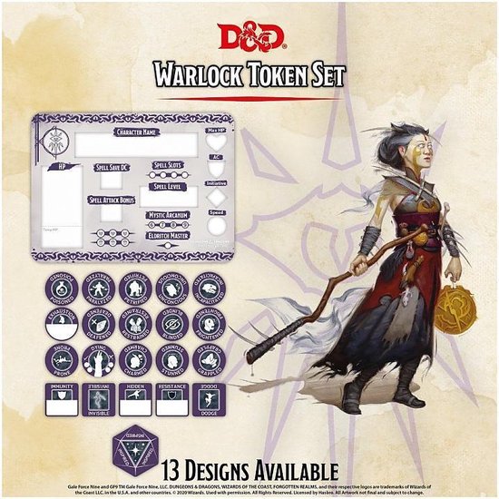 Dungeons & Dragons: Warlock Token Set