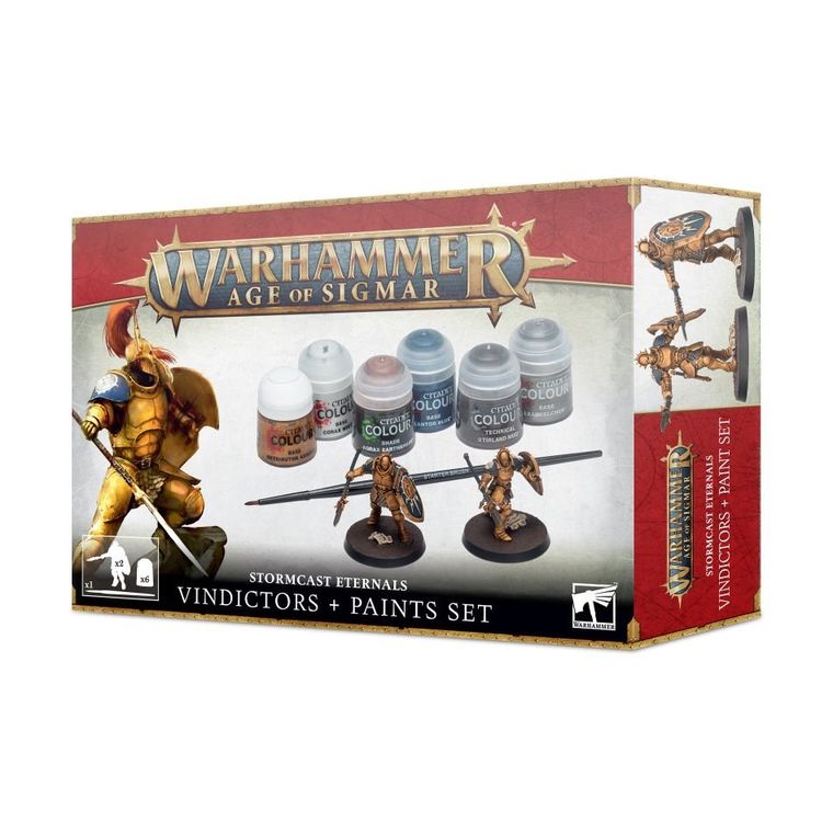 Warhammer: Age of Sigmar - Stormcast Eternals Vindictors + Paints Set