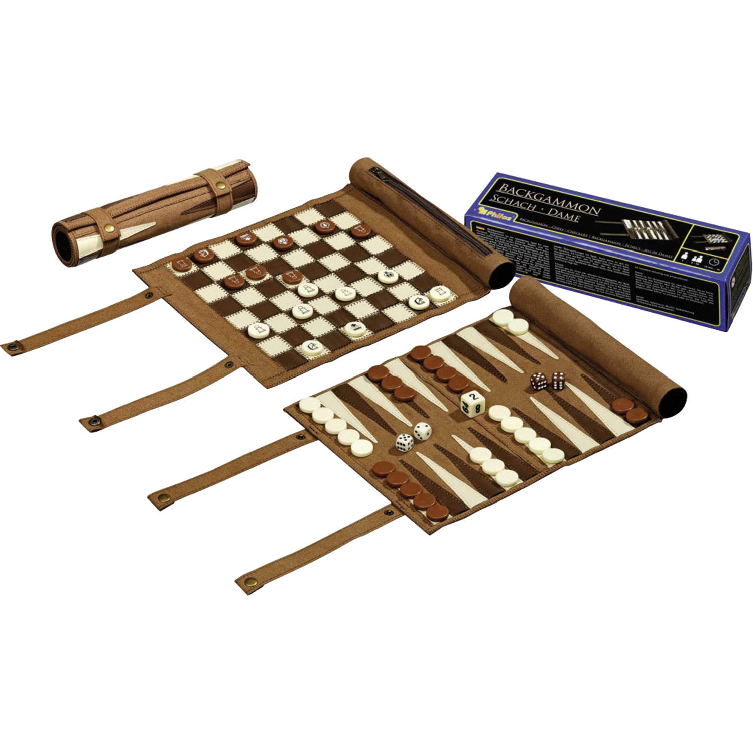 Philos Backgammon, Schaak- En Dam Reisset Rol