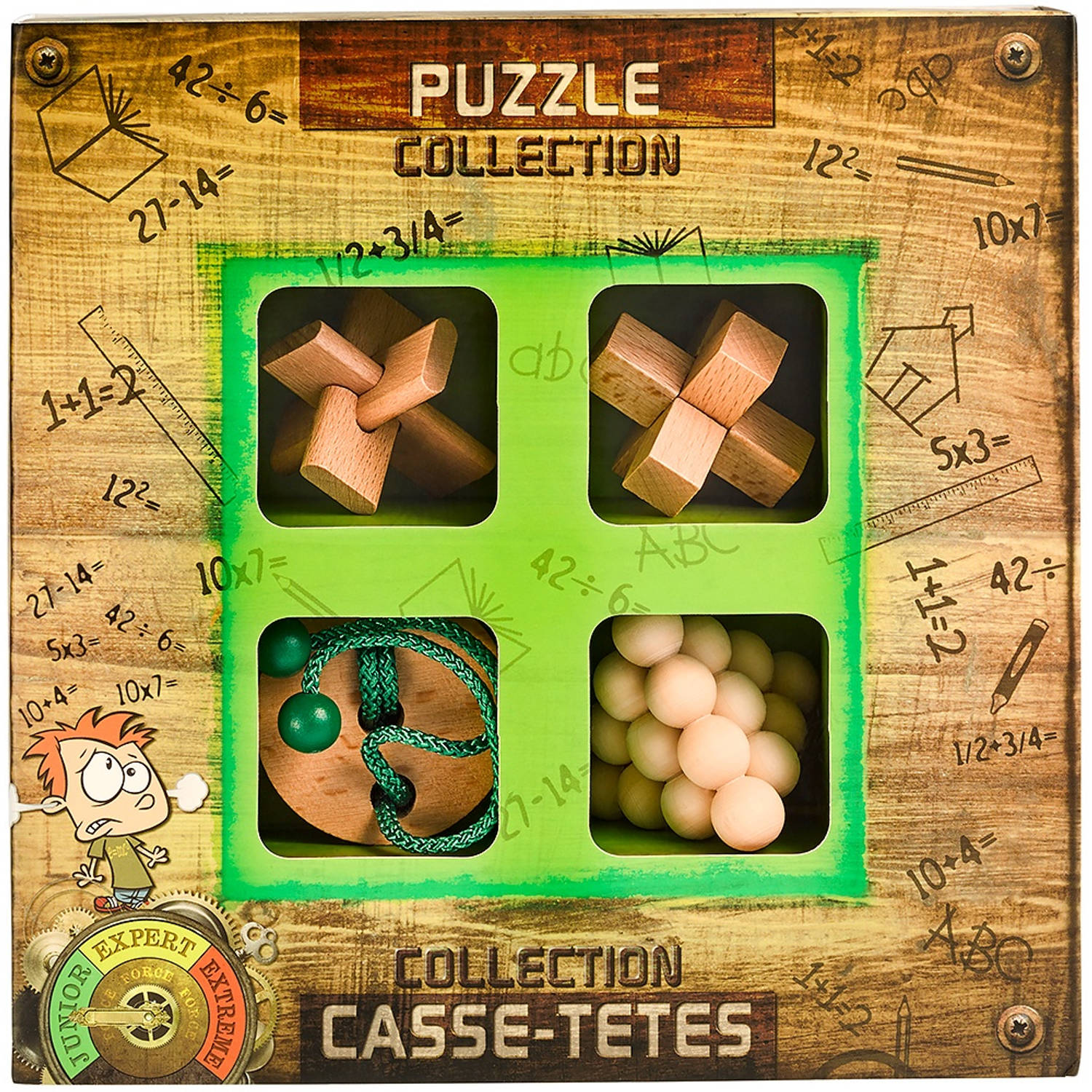 Eureka 3d Puzzle Breinbrekerset Junior Wooden 4-delig Groen