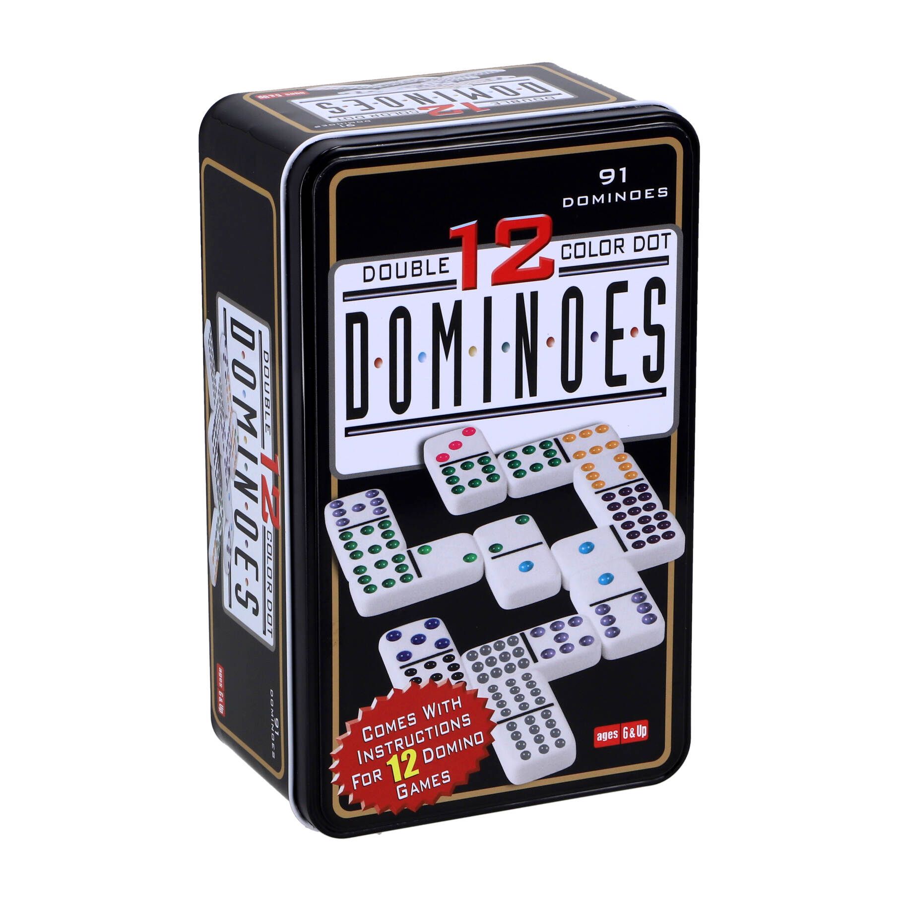 Domino Dubbel 12 in blik