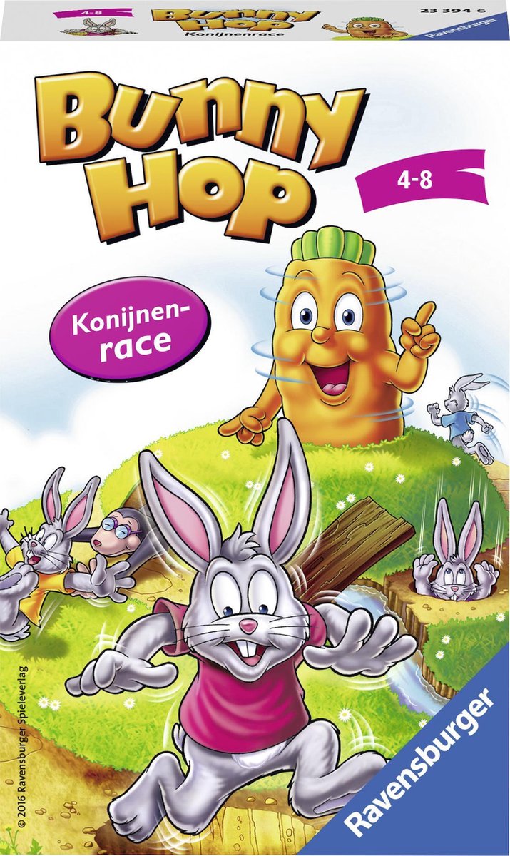 Ravensburger Bunny Hop Konijnenrace - Reisspel