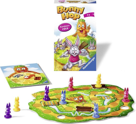 Ravensburger Bunny Hop Konijnenrace - Reisspel