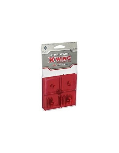 Star Wars X-wing - Bases and Pegs Red