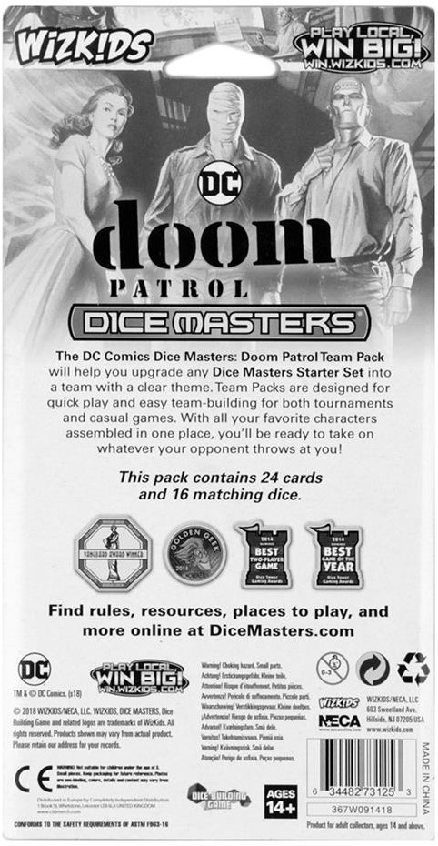 DC Dice Masters Doom Patrol Team Pack