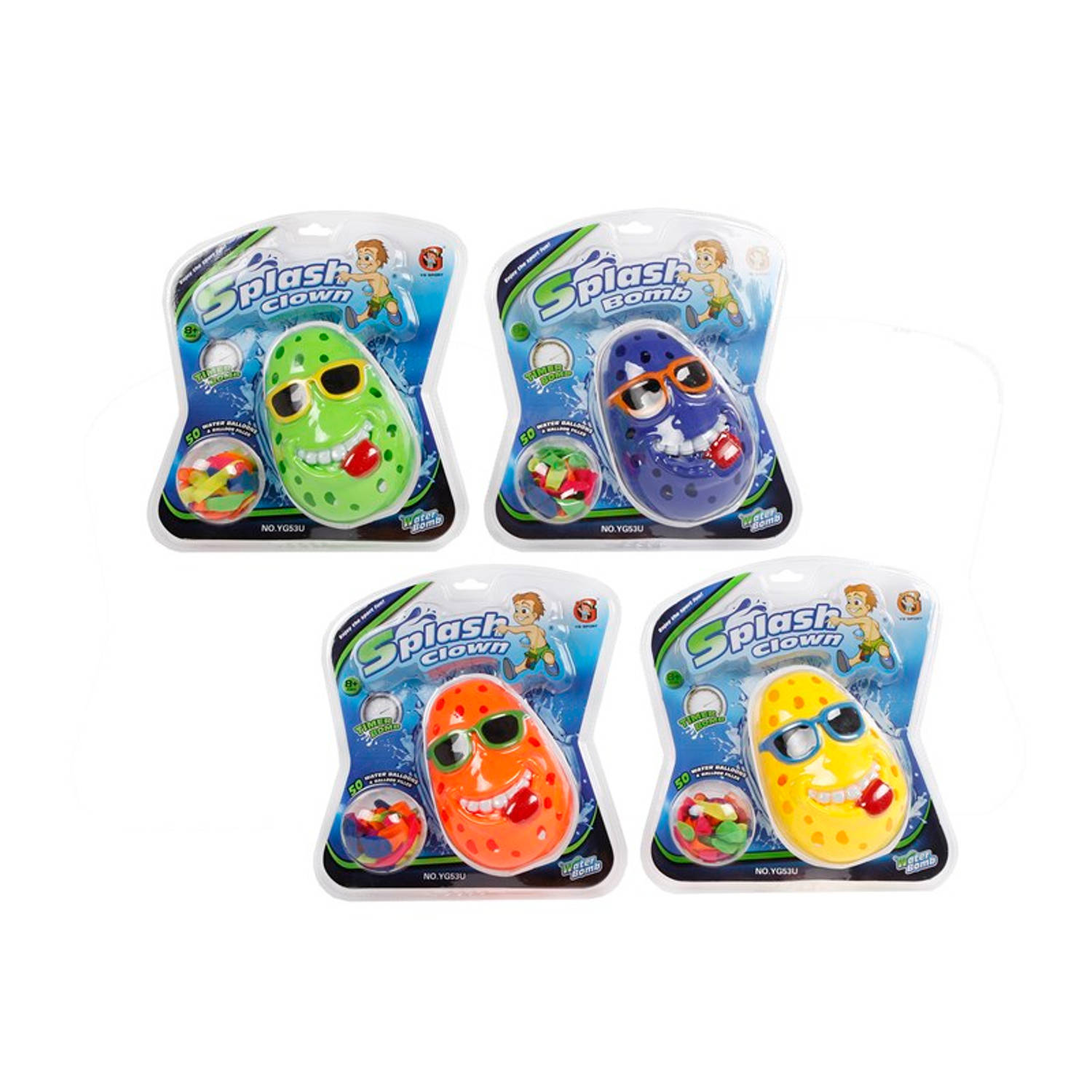 Waterspel Clown Met Timer + Waterbommen Prijs Is Per 1 Stuk