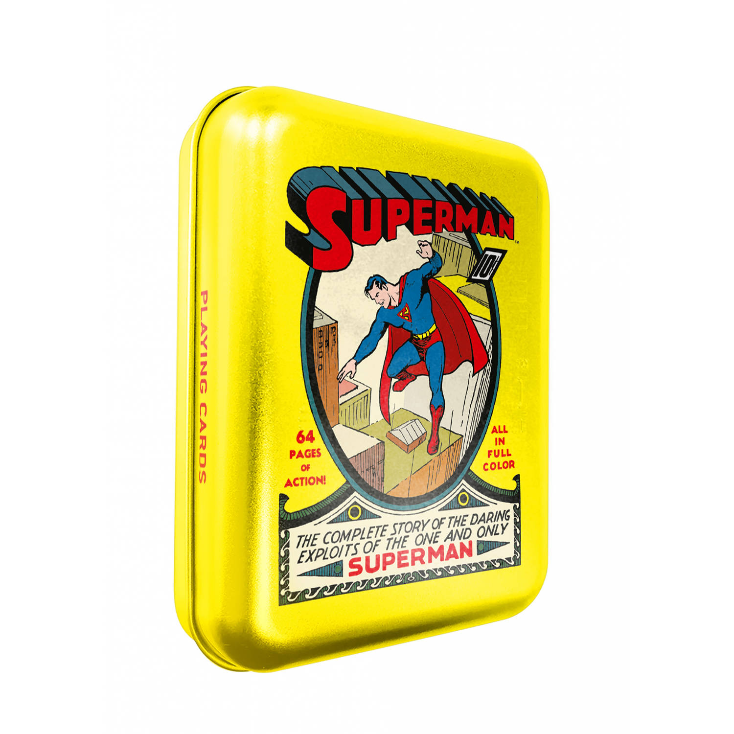 Cartamundi Speelkaarten Superman 10 X 8 Cm Staal/karton 56-delig