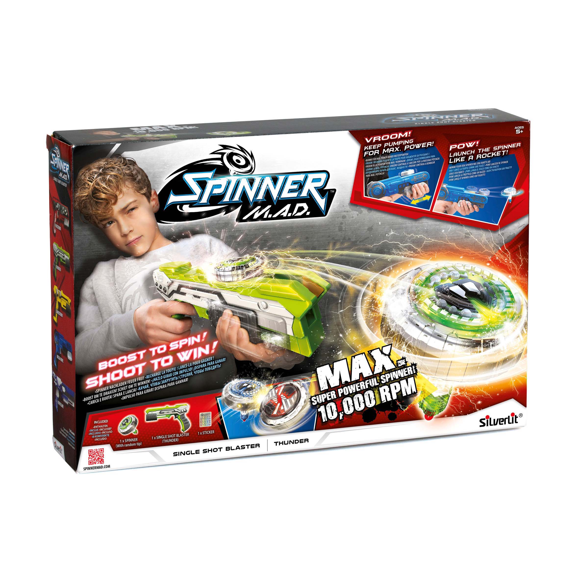 Spinner M.A.D. Single Shot Blaster Thunder