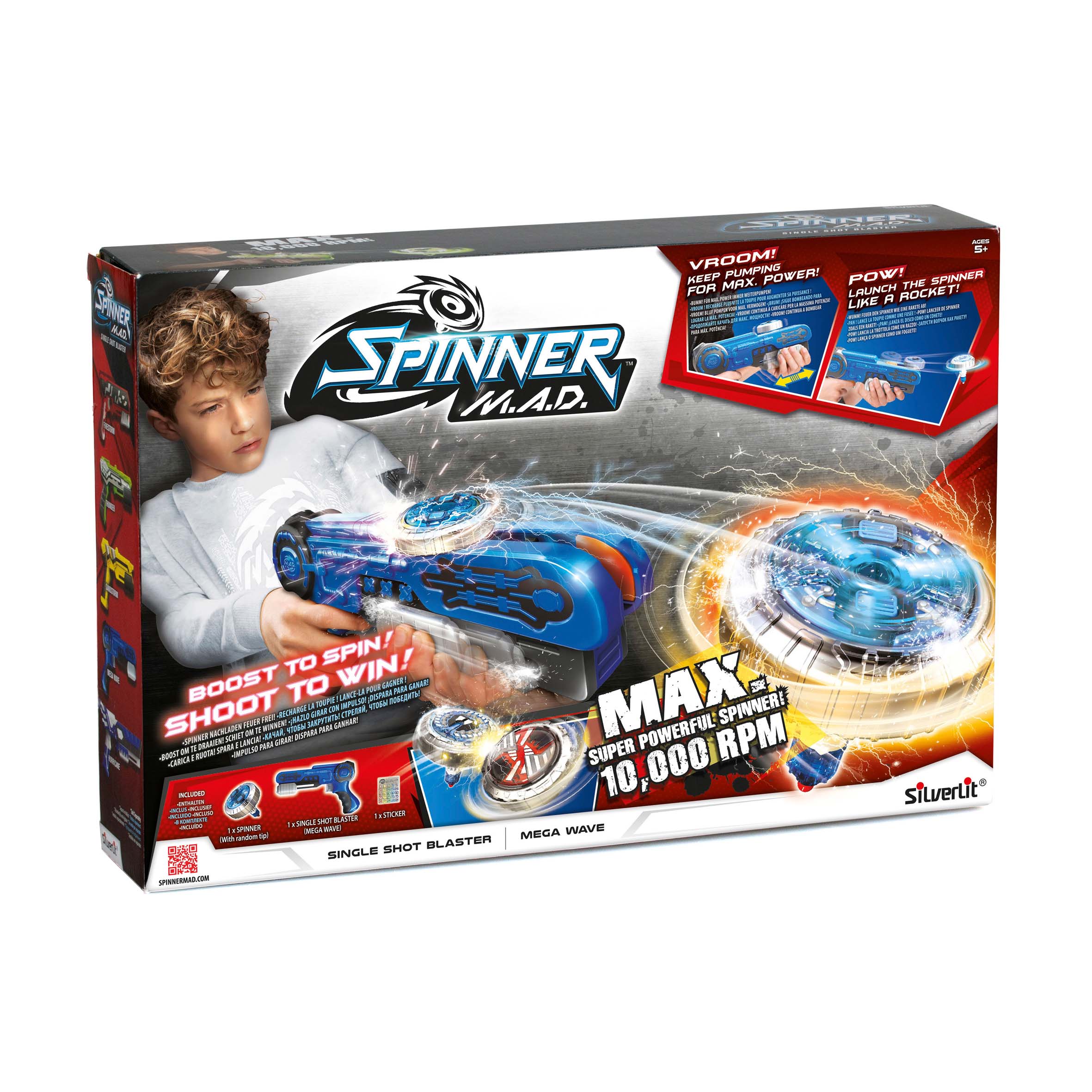 Spinner M.A.D. Single Shot Blaster - Mega Wave