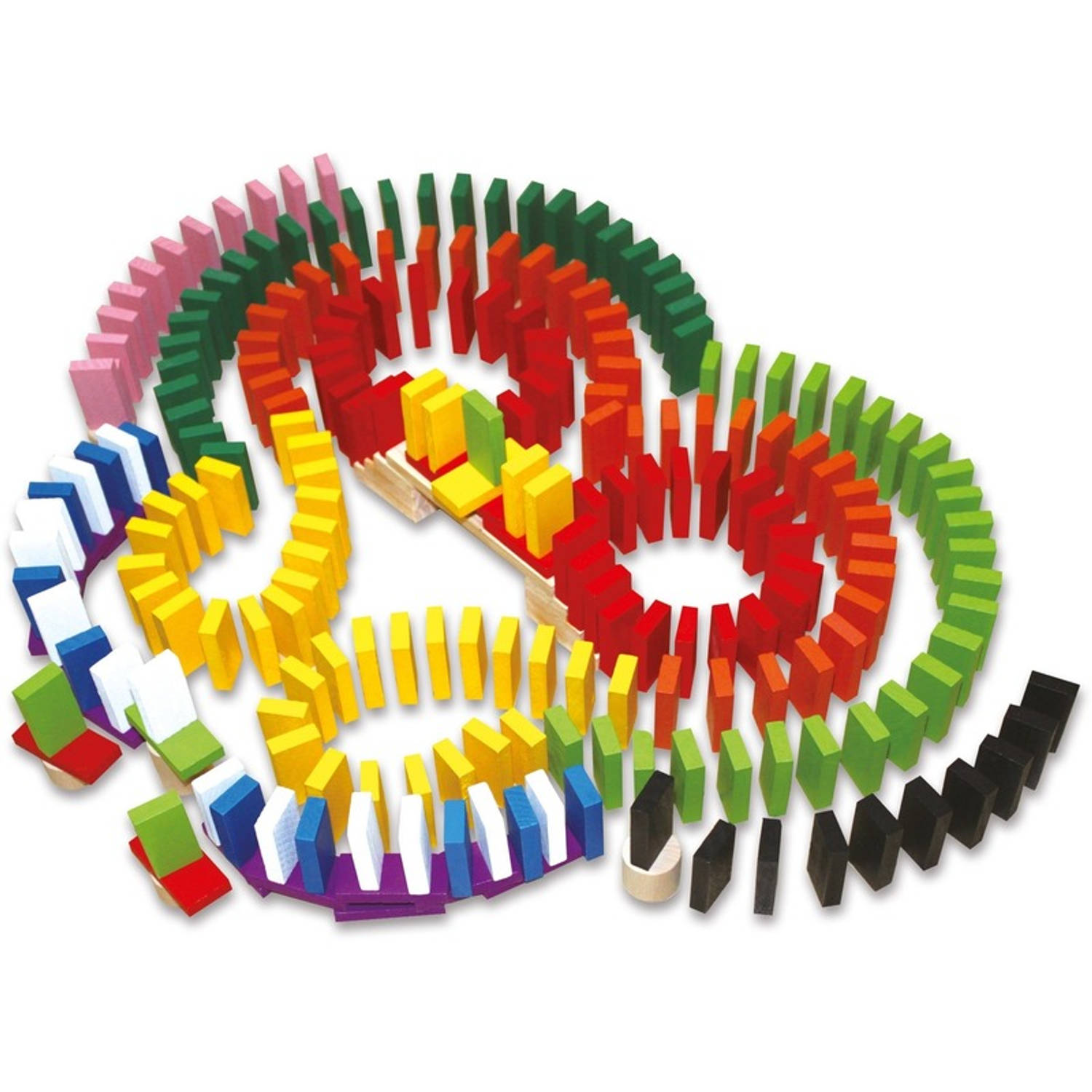 Speelgoed Domino Set Van Hout 560-delig - Actiespellen