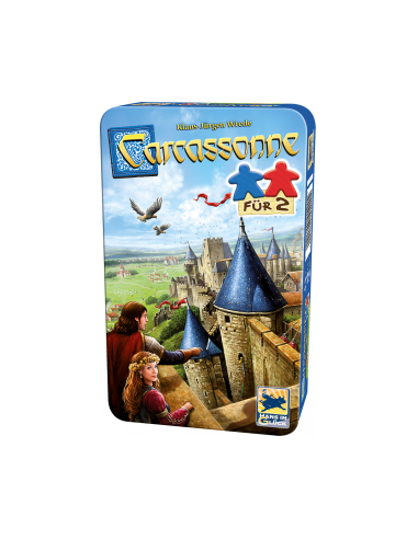 Carcassonne Fur 2 - Bring-mich-Mit-Spiel in Metalldose