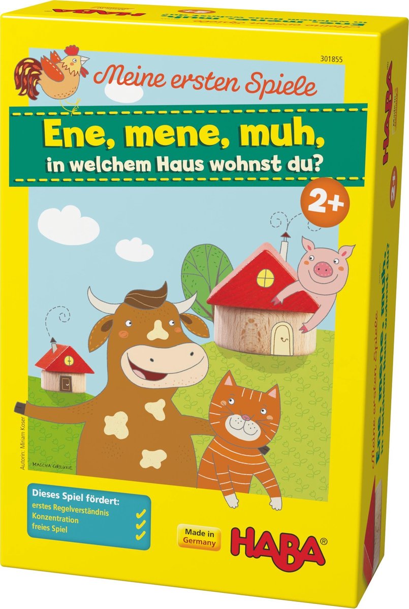 Haba Memoryspel Hallo, Kuh, In Welchem Haus Wohnst Du? (Du)