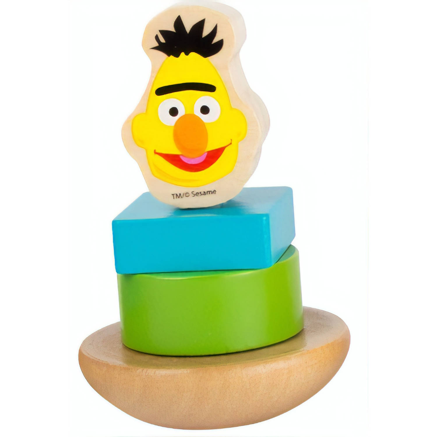 Small Foot Houten Stapelfiguur Sesamstraat Bert 9 Cm